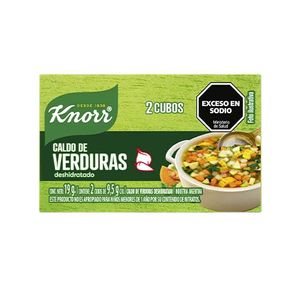 Caldo Knorr verdura deshidratada 2 u / Knorr dehydrated vegetable broth 2 units (Units x Case 24u) San Telmo Market, Argentine Grocery & Restaurant, We Ship All Over USA and CANADA