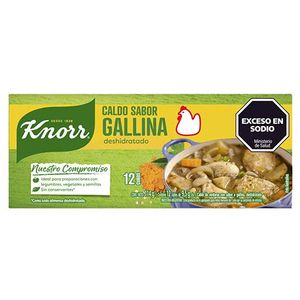 Caldo Knorr gallina deshidratado 12 u / Knorr dehydrated chicken broth 12 u (Units x Case 80u) San Telmo Market, Argentine Grocery & Restaurant, We Ship All Over USA and CANADA