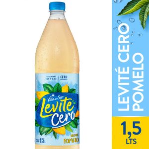 Agua saborizada Villa del Sur  cero pomelo./. / Villa del Sur zero grapefruit flavored water./. LEVITE (1 lt - .04 Oz)
