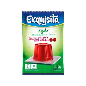 Gelatina Exquisita cereza light nuevo 25 gr / Exquisite light cherry gelatin new 25 gr (Units x Case 15u) San Telmo Market, Argentine Grocery & Restaurant, We Ship All Over USA and CANADA
