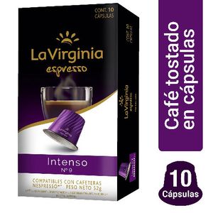 Capsulas La Virginia cafe intenso nespresso 10 u / La Virginia intense coffee capsules nespresso 10 units (Units x Case 12u) San Telmo Market, Argentine Grocery & Restaurant, We Ship All Over USA and CANADA