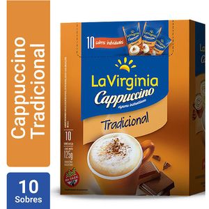 Cafe La Virginia Capuccino instantaneo 10 sobres / Cafe La Virginia Instant Cappuccino 10 sachets (Units x Case 10u) San Telmo Market, Argentine Grocery & Restaurant, We Ship All Over USA and CANADA