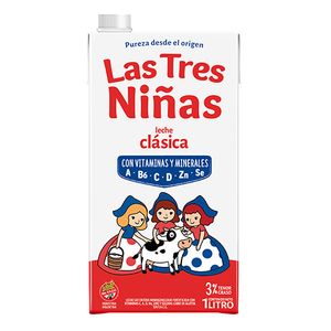 Leche lasniñas entera% tetrabrik / Lasniñas whole milk% tetrabrik LAS TRES NIÑAS (3 lt - .79 Gal)