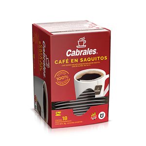 Cafe Cabrales en saquitos 18 u 5 g / Cabrales Coffee in bags 18 or 5 g (Units x Case 18u)