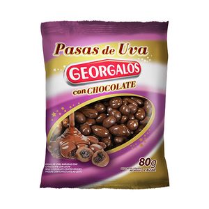 Pasas de uva GEORGALOS c/chocolate 80 gr / GEORGALOS raisins w/chocolate 80 gr