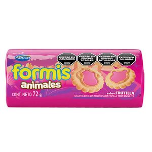 Galletitas  vainilla / frutilla / Vanilla / strawberry cookies FORMIS (72 gr - 2.54 Oz) UNIDADES x CAJA 60San Telmo Market, tu mercado mayorista argentino con envio a todo el mundo