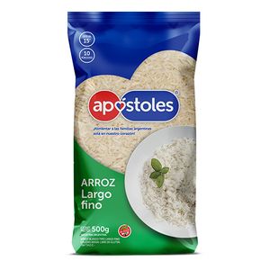 Arroz Apostoles largo fino / Fine long Apostoles rice GENÉRICO (500 gr - 17.64 Oz) UNIDADES x CAJA 10San Telmo Market, tu mercado mayorista argentino con envio a todo el mundo