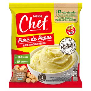 Pure de papa Pure / Pure mashed potatoes CHEF (100 gr - 3.53 Oz) UNIDADES x CAJA 12San Telmo Market, tu mercado mayorista argentino con envio a todo el mundo