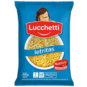 Fideos  letritas / Noodles letters LUCCHETTI (500 gr - 17.64 Oz)