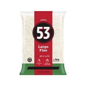 Arroz largo fino / Fine long rice 53 (53 kg - 1.87 Oz) UNIDADES x CAJA 10San Telmo Market, tu mercado mayorista argentino con envio a todo el mundo