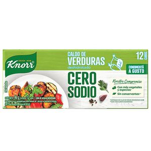 Caldo  verdra deshidratado cero sodio / Zero sodium dehydrated vegetable broth KNORR (12)