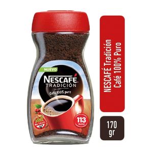 Cafe instantaneo  clasico / classic instant coffee NESCAFE (170 gr - 6. Oz) UNIDADES x CAJA 12San Telmo Market, tu mercado mayorista argentino con envio a todo el mundo