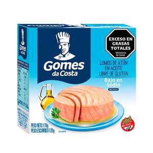 Lomos  en aceite bajo en sodio / Loins in low sodium oil GOMES DA COSTA (170 gr - 6. Oz)