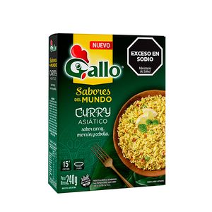 Arroz preparado  sabores del mundo currys / Rice prepared flavors of the world curries GALLO (240 gr - 8.47 Oz) UNIDADES x CAJA 10San Telmo Market, tu mercado mayorista argentino con envio a todo el mundo