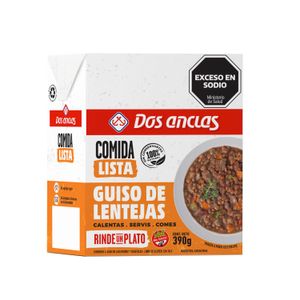 Guiso de lentejas  listo / Lentil stew ready DOS ANCLAS (390 gr - 13.76 Oz)