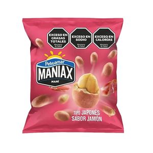 Mani japones  sabor jamon / Japanese peanuts ham flavor MANIAX (95 gr - 3.35 Oz)