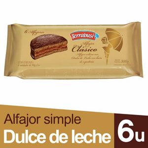 Alfajor  clasiscogr / Alfajor clasiscogr TERRABUSI (6 gr - .21 Oz) UNIDADES x CAJA 16San Telmo Market, tu mercado mayorista argentino con envio a todo el mundo