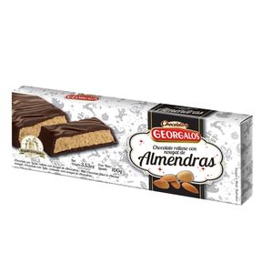 Tableta Georgalos chocolate relleno de almendras 100 gr / Georgalos chocolate tablet filled with almonds 100 gr