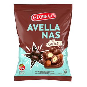 Avellanas Georgalos con chocolate 80gr / Georgalos hazelnuts with chocolate 80gr