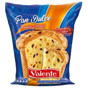 Pan dulce VALENTE con frutas 400 gr / VALENTE sweet bread with fruits 400 gr