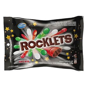 Chocolate Rocklets confitado navidad 120 gr / Chocolate Rocklets candied Christmas 120 gr