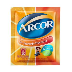 Juo en polvo  naranja/durazno / Orange/peach juice powder ARCOR (15 g - .53 Oz)