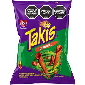 Snack picante Takis oriinal / Spicy snack Takis oriinal GENÉRICO (85 g - 3. Oz)