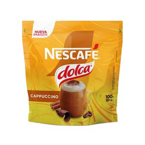 Cafe instantaneo  cappuccino doypack / Instant coffee cappuccino doypack DOLCA (100 g - 3.53 Oz)