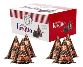 Conitos de Dulce de Leche Cubiertos de Chocolate / Dulce de Leche Cones Coated with Chocolate x 12 un JORGITO (408 Gr - 14.39 Oz) San Telmo Market, Argentine Grocery & Restaurant, We Ship All Over USA and CANADA