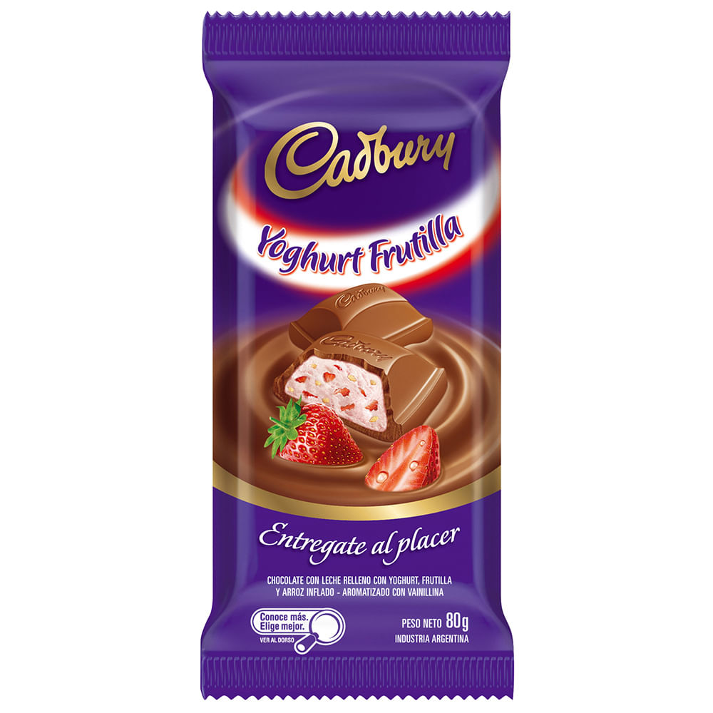 Chocolate Cadbury Yoghurt Frutilla / Strawberry - (82 gr 2.89Oz)