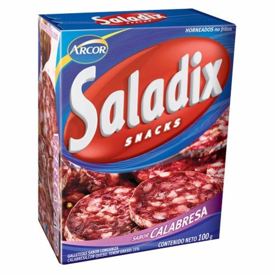 Galletitas Sabor Calabresa / Salami Flavored Biscuits SALADIX - (100 gr - 3.63 oz) San Telmo Market, Argentine Grocery & Restaurant, We Ship All Over USA and CANADA