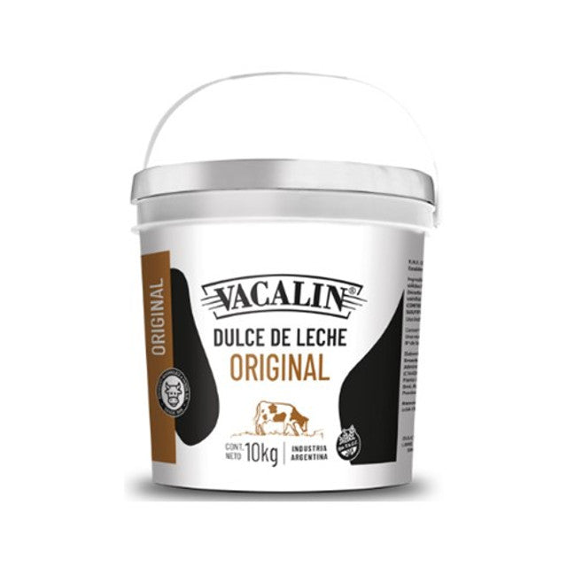 Dulce de Leche Original /  Traditional Original Milk Caramel VACALIN (10 kg / 22 lb Plastic Bin) San Telmo Market, Argentine Grocery & Restaurant, We Ship All Over USA and CANADA