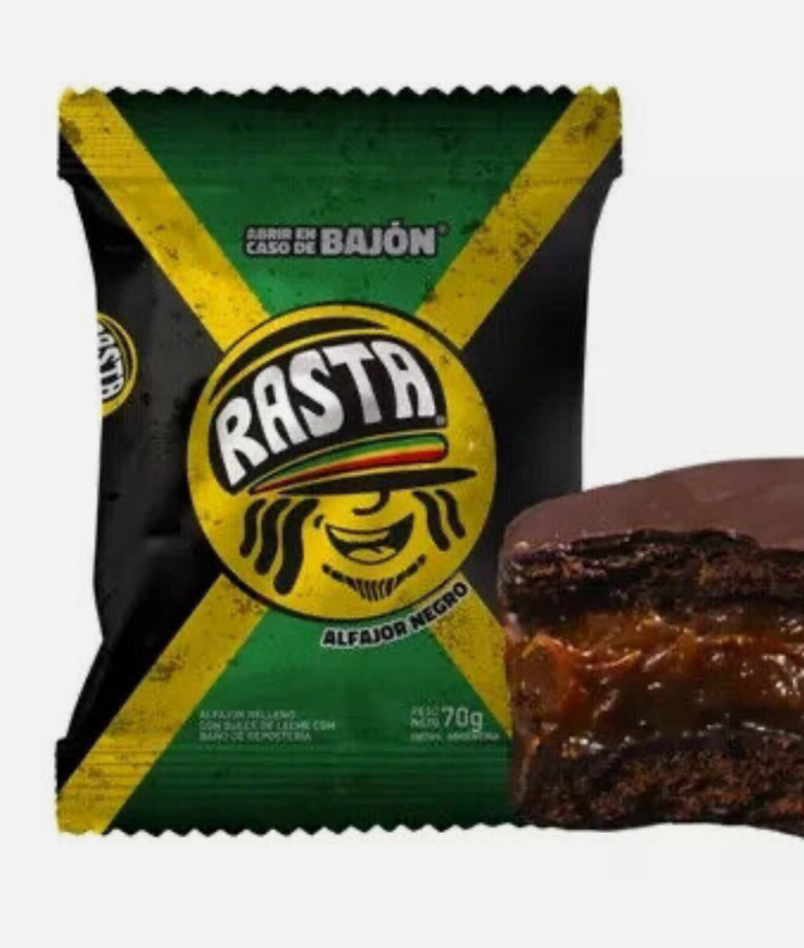Alfajor Rasta Negro - (70gr - 2.4Oz)