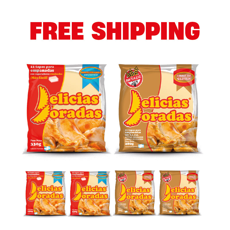 FREE SHIPPING Empanadas Bundle 1  Hojaldre Criolla & Gluten Free ( Check Description )