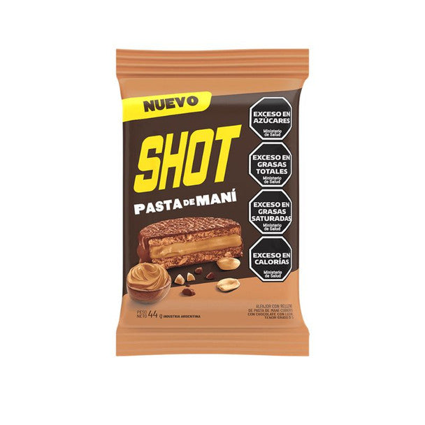 Alfajor de chocolate Shot / Peanut Butter Filling Milk Chocolate coatted - SHOT(44 gr - 1.55 Oz)