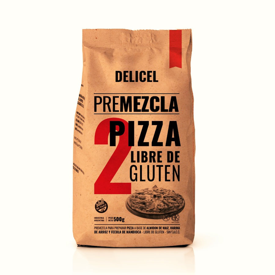 Pre Mezcla para pizza sin TACC / Gluten Free Pizza pre mix flour DELICEL ( 500gr. - 17.63Oz) San Telmo Market, Argentine Grocery & Restaurant, We Ship All Over USA and CANADA