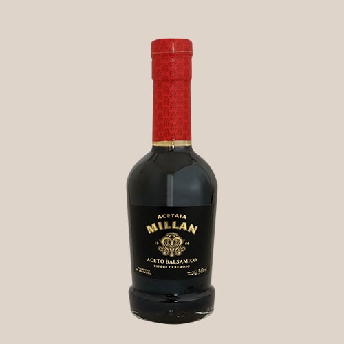 Aceto Balsamico Cremoso y Espeso/ Creamy Reduction Balsamico Vinegar - MILLAN (250 Ml - 8.45 fl oz)