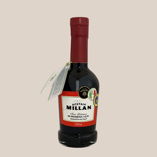 Aceto Balsamico  / Balsamic Aceto - Di Modena IGP MILLAN (250 Ml - 8.45 fl oz) San Telmo Market, Argentine Grocery & Restaurant, We Ship All Over USA and CANADA