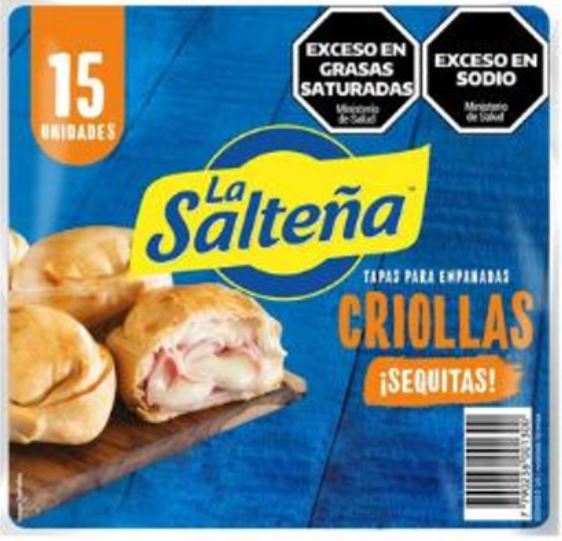 La Saltena criolla empanada dough discs 15 count