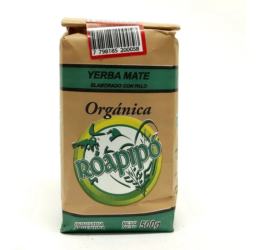 Yerba Mate Fuerte ROAPIPO Organica - (500 gr 1.1 Lb) San Telmo Market, Argentine Grocery & Restaurant, We Ship All Over USA and CANADA