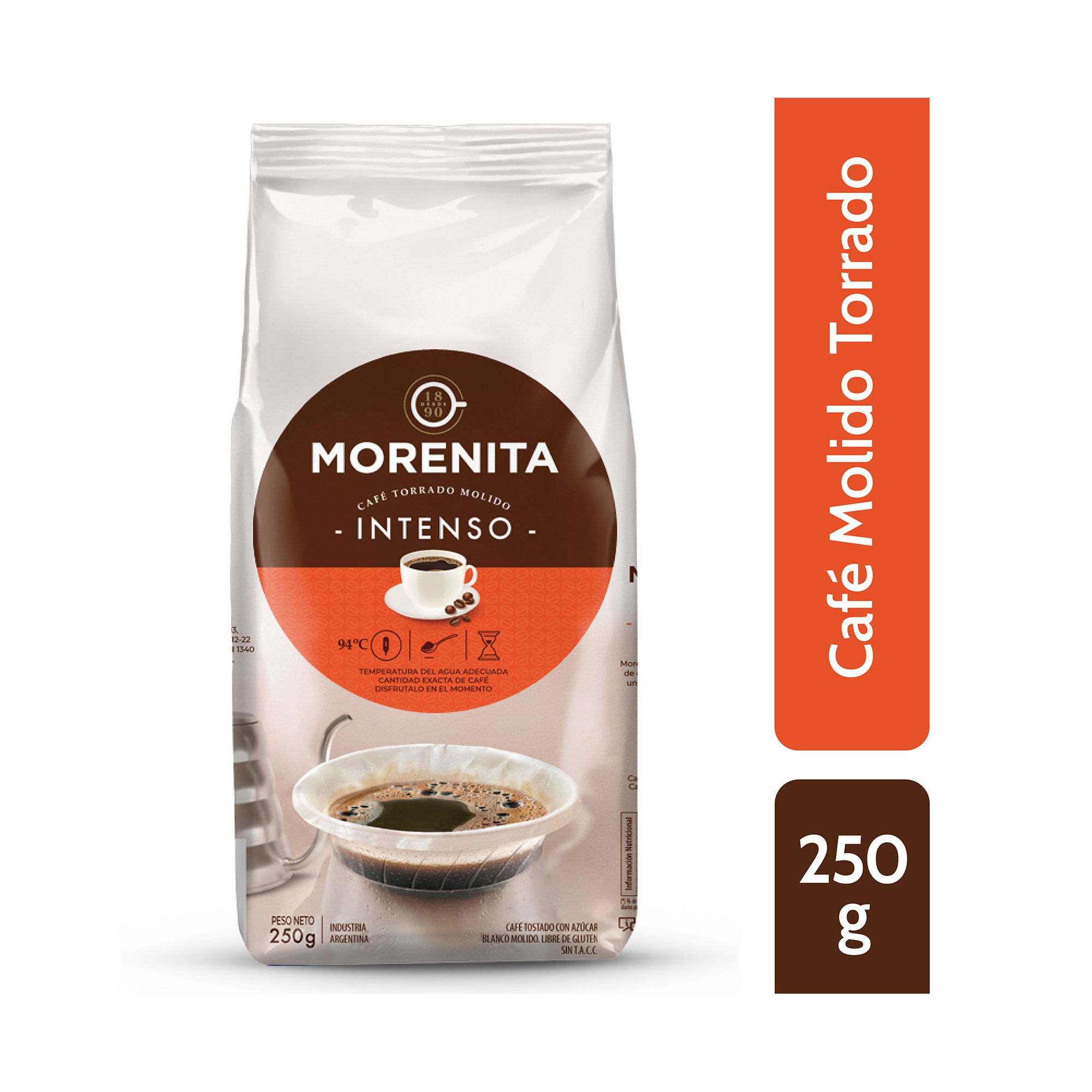 Cafe Torrado equilibrado  / Roasted Gluten Free Cofee LA MORENITA (250 gr 8.81 Oz)