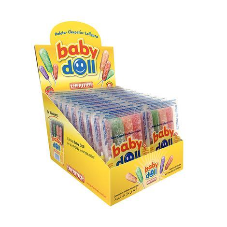 Chupetin x 4 / Hard Candy Lolipop cherry, grape, orange, apple BABY DOOLL- Blister x 18u San Telmo Market, Argentine Grocery & Restaurant, We Ship All Over USA and CANADA