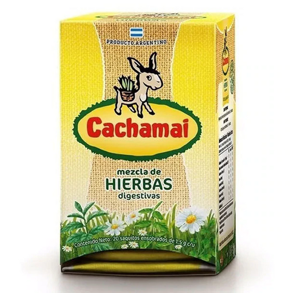 Te  Digestivo / Digestive Herbal Mix tea bags Amarillo - CACHAMAY Box x 20u San Telmo Market, Argentine Grocery & Restaurant, We Ship All Over USA and CANADA