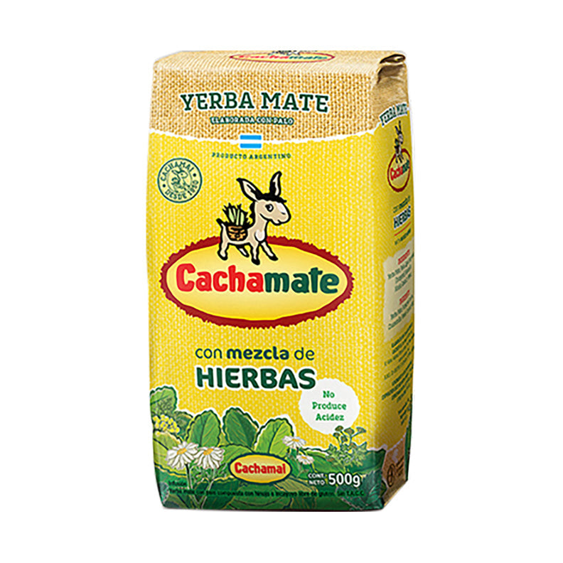 Yerba Mate Mezcla de Hierbas / Herbal mix Yerba Mate CACHAMATE- ( 500 gr 1.1 Lb) San Telmo Market, Argentine Grocery & Restaurant, We Ship All Over USA and CANADA