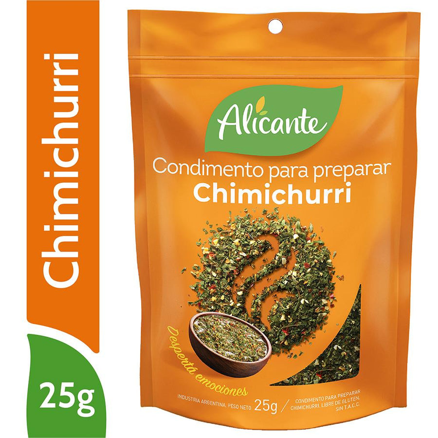 Condimento Chimichurri / Spice Mix Alicante - ( 25 gr 0.88Oz) San Telmo Market, Argentine Grocery & Restaurant, We Ship All Over USA and CANADA
