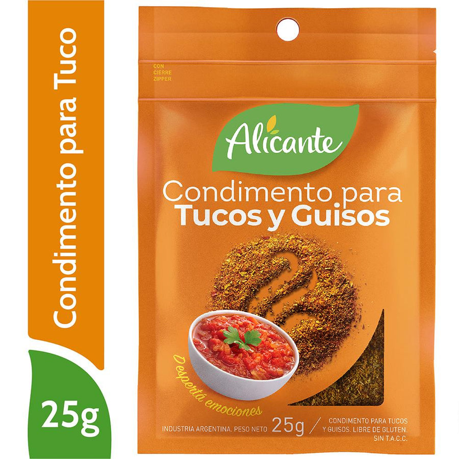 Condimento Tuco / Stew Spice mix ALICANTE - ( 25 gr 0.88Oz) San Telmo Market, Argentine Grocery & Restaurant, We Ship All Over USA and CANADA