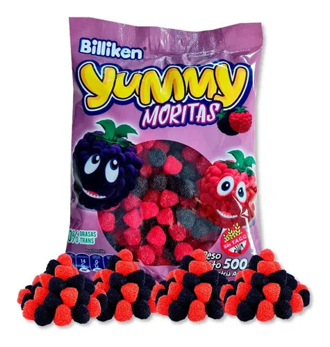 Gomitas  Frutales Moras /  Jelly Berries Strawberry Raspberry  YUMMY  - (500 gr 1.1 lb)