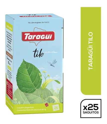 Te de tilo / Linden tea bags - TARAGUI  Box x 25u San Telmo Market, Argentine Grocery & Restaurant, We Ship All Over USA and CANADA