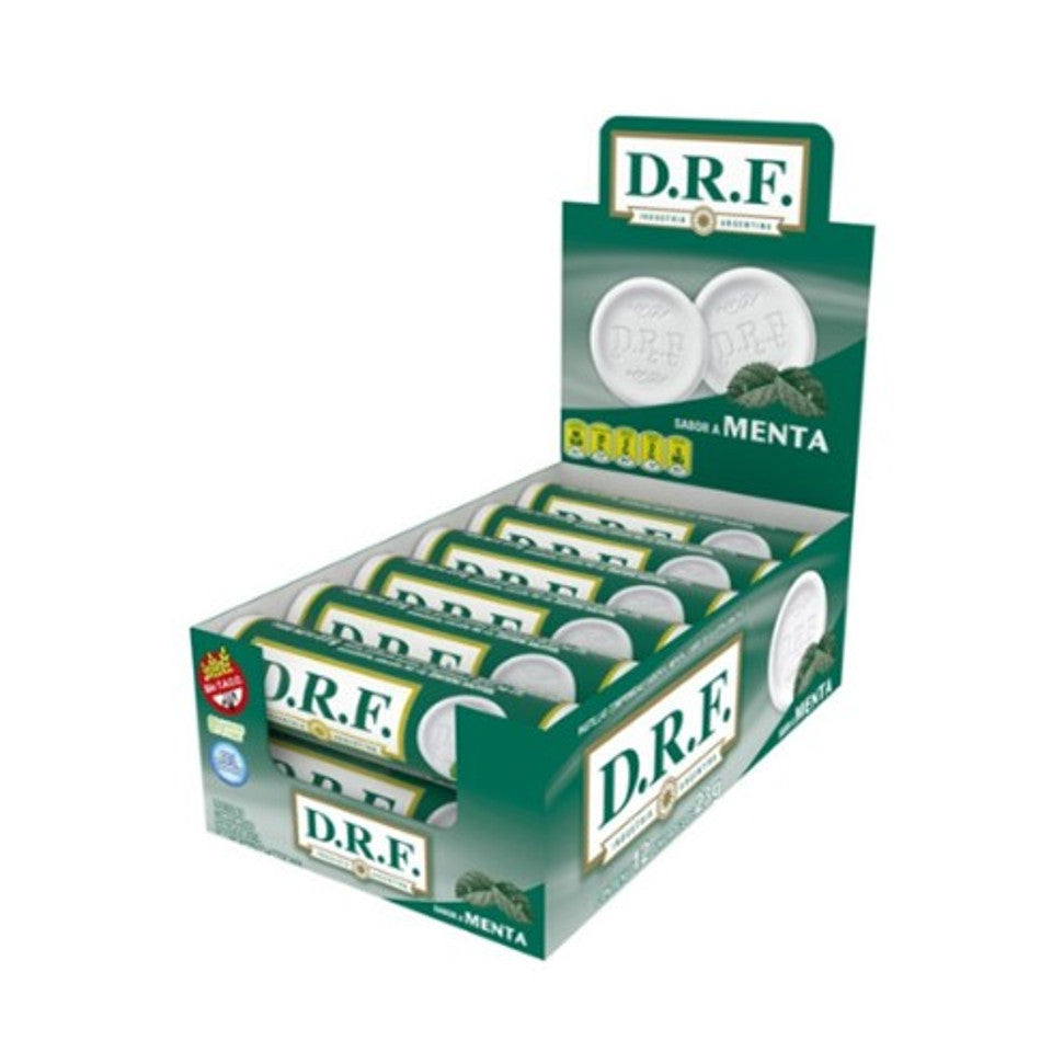 Pastillas Sabor Menta / Mint Flavored Tablets DRF - (12 u x 23 gr) San Telmo Market, Argentine Grocery & Restaurant, We Ship All Over USA and CANADA