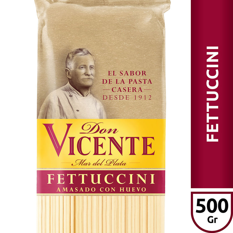 Fideos al Huevo Fetuccini / Egg Fetuccini Pasta DON VICENTE - (500 gr - 17.64 oz) San Telmo Market, Argentine Grocery & Restaurant, We Ship All Over USA and CANADA